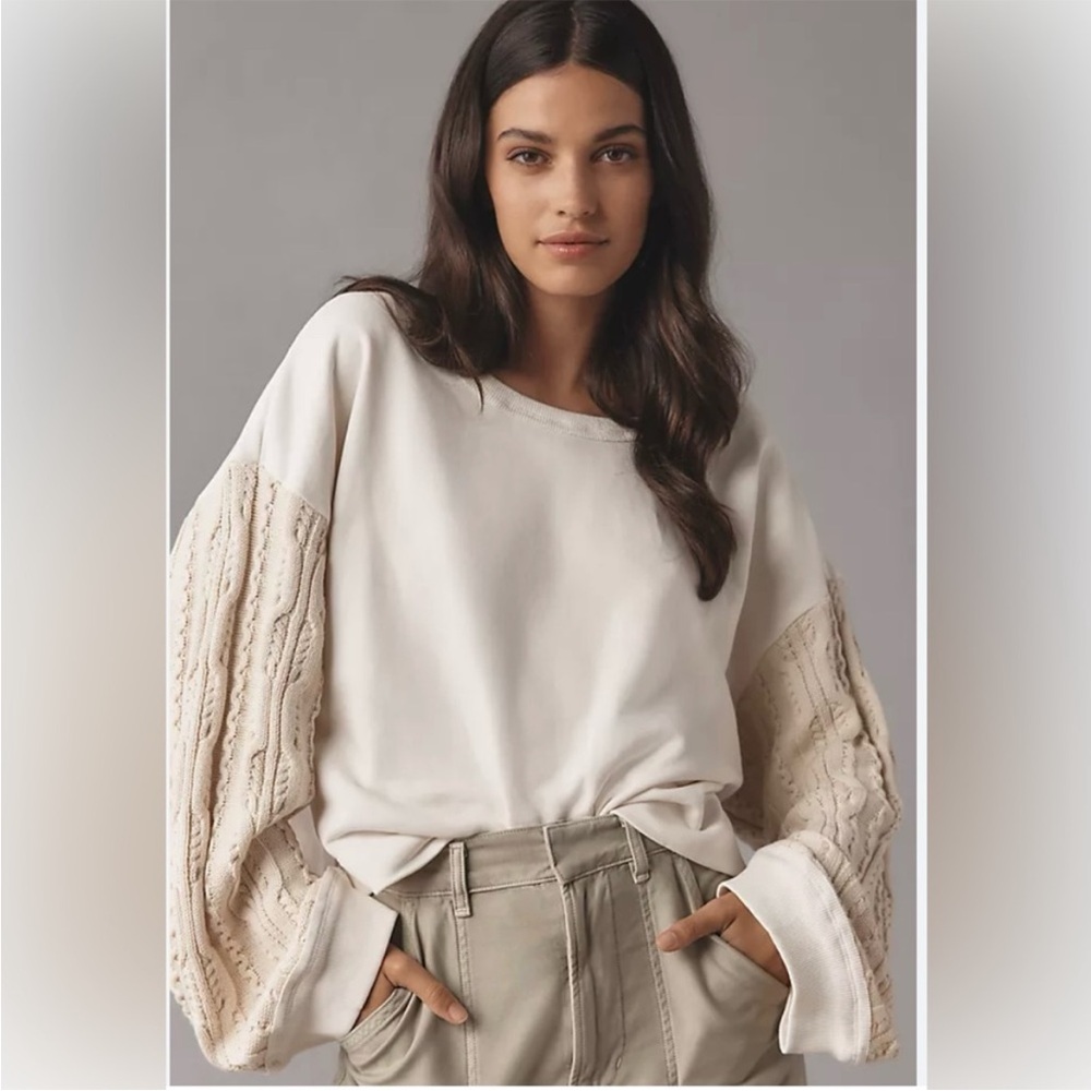 Pilcro Sweater Sleeve Blouse